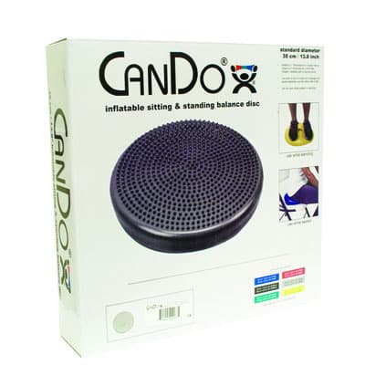 Cando Inflatable Balance Disc, 14 Inch (35 Cm) Diameter, Black - Set of 10 - Image 3
