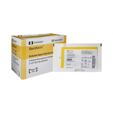 Xeroform Occlusive Dressing, 5 x 9 Inch - Box of 50 - Image 1
