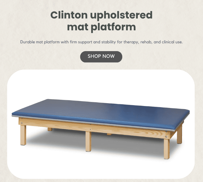 Clinton upholstered mat platform