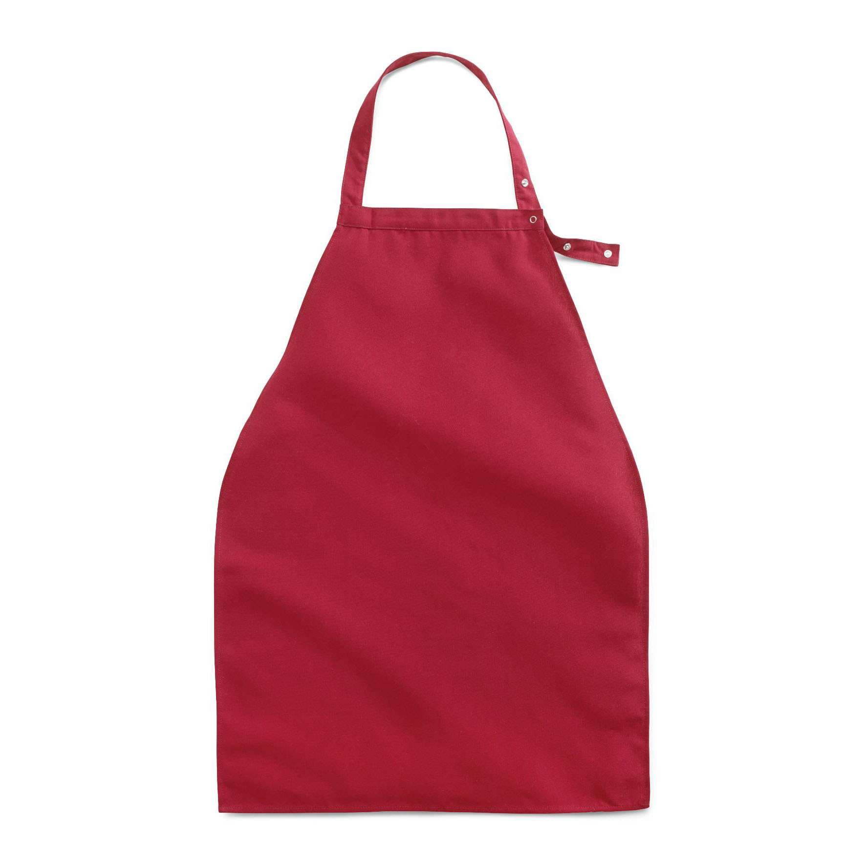 Medline Apron-Style Bib, Adult, 19" x 27", Burgundy - 1 Dozen - Image 1