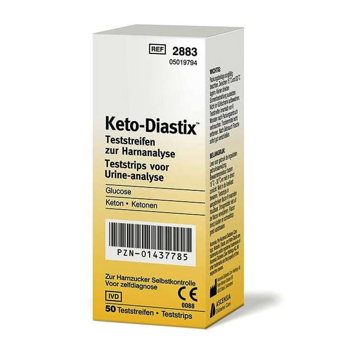 Bayer Keto-Diastix Reagent Test Strips For Urinalysis - Box of 50 - Image 1