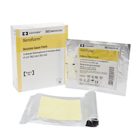 Xeroform Occlusive Dressing, 4 x 4 Inch - Case of 150 - Image 1