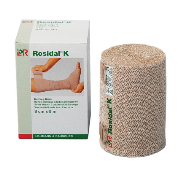 Rosidal K Short Stretch Compression Bandage, 4.7 Inch x 5.5 Inch - Case of 20 - Image 1