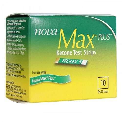 Nova Max Plus Blood Ketone Test Strips - Box of 10 - Image 1