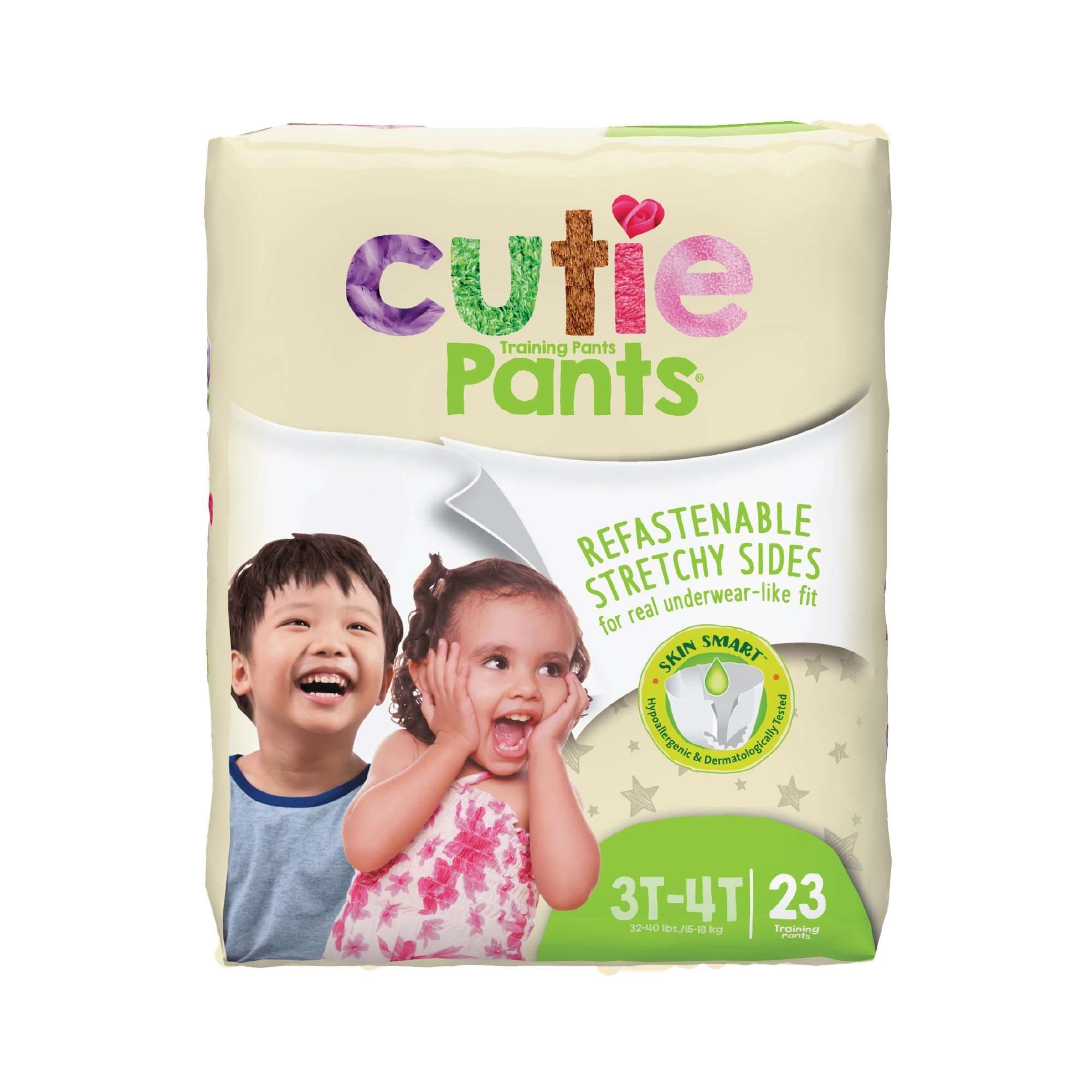 Cuties Toddler Unisex Training Pants, 3T to 4T - Case of 92 - Image 1
