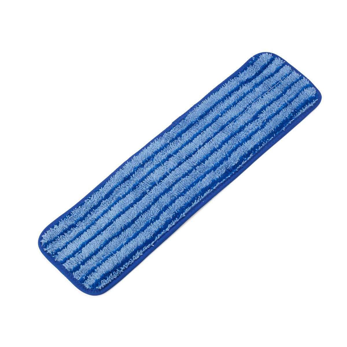 Medline 18" Premium Microfiber Mop, Blue with Dark Blue Banding - Box of 36 - Image 1