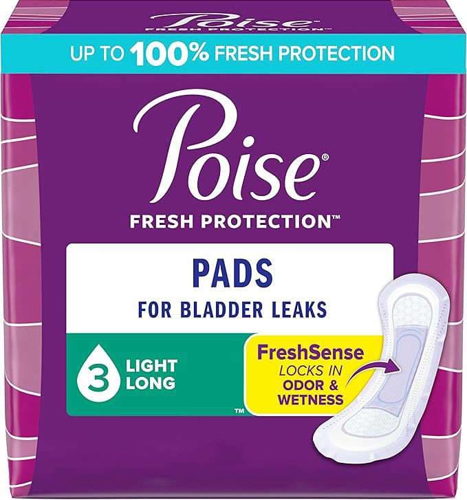 Poise Fresh Protection Bladder Control Pad, Light, Long - Case of 96 - Image 1