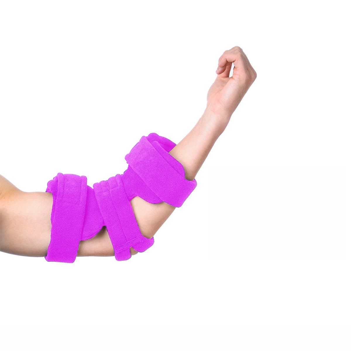 Comfy Goniometer Elbow Orthosis, Small, Purple with Single Terry Cover - Image 1