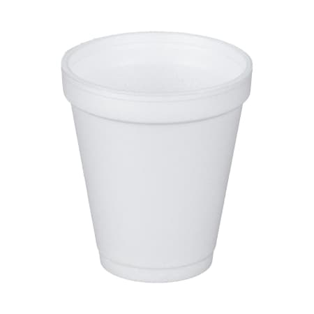 Dart Drinking Cup White Without Graduations Without Handle Hot and Cold, 6 oz. - Sleeve of 25 - Image 1