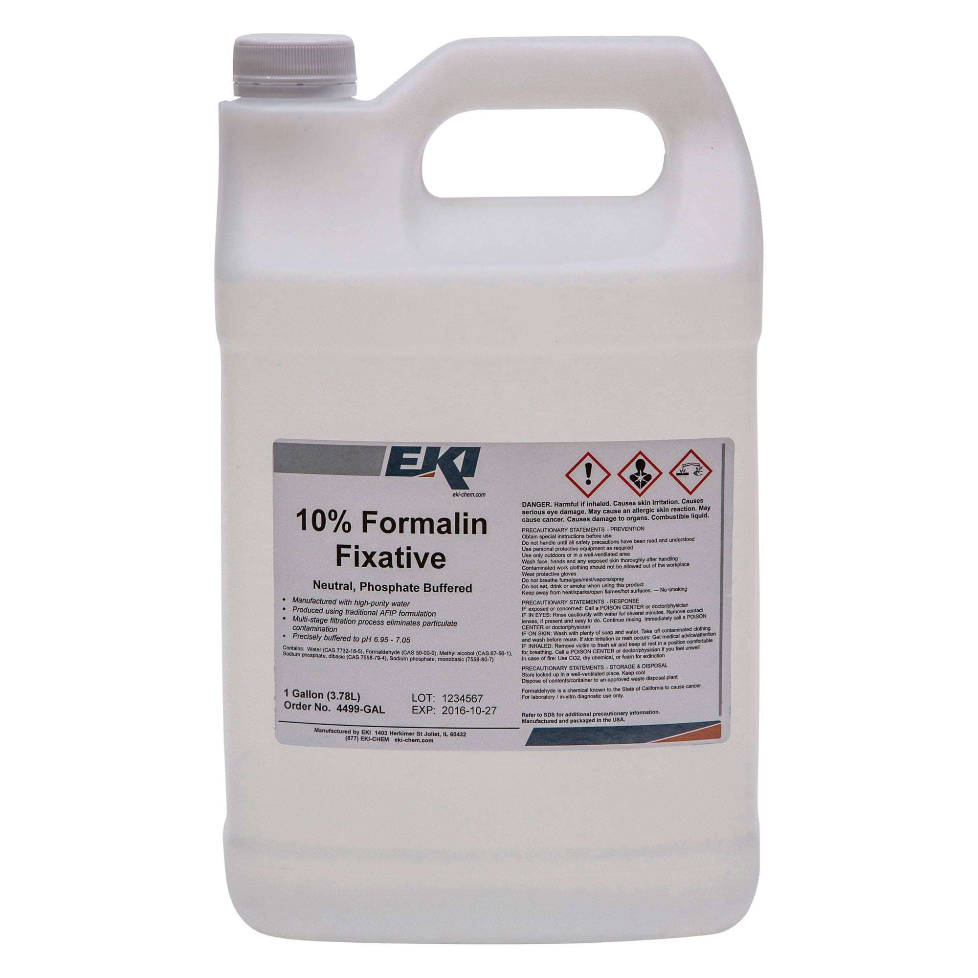 EKI 10% Formalin Fixative, 1 Gallon - Case of 4 - Image 1
