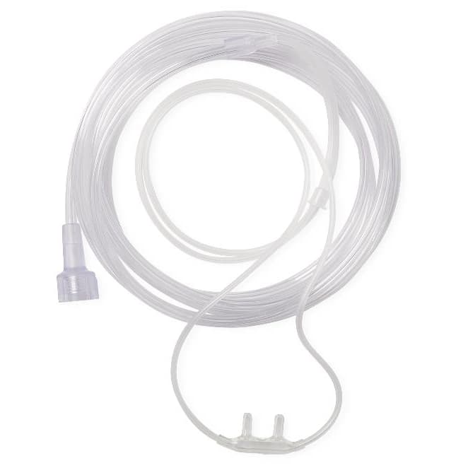 Medline Soft-touch Nasal Oxygen Cannula Adult with Universal 25ft Long Tube - Image 1