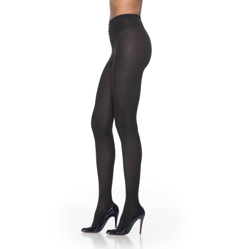 Sigvaris Women's Style Soft Opaque Pantyhose 20-30mmHg Closed Toe, Medium-Long, Black - Pair - Image 1