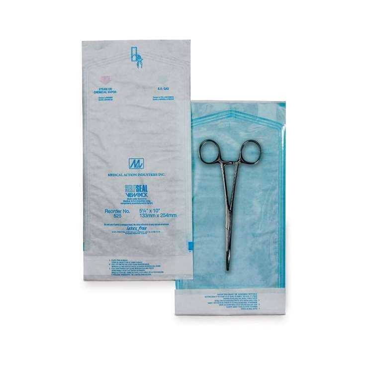 Medical Action Saf-t-seal Plus Self-seal Pouches, 3.5" x 9" - Case of 2000 - Image 1