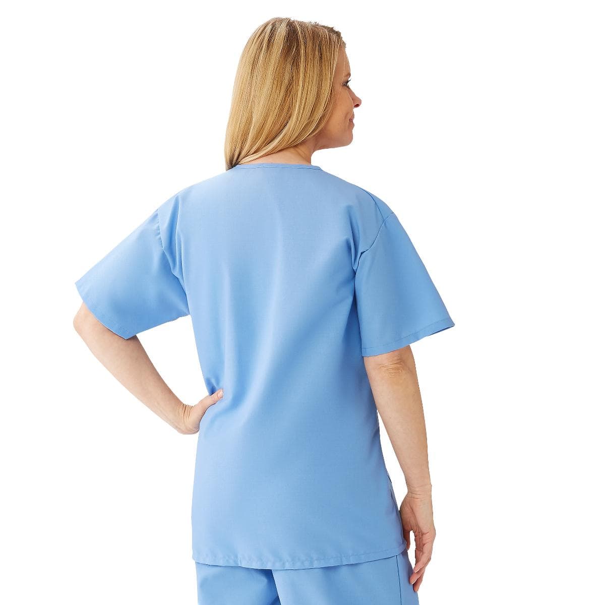 Medline Angelstat Women's V-neck Tunic Scrub Tops - Image 2