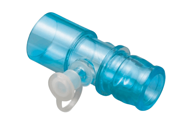 Airlife Straight Connector with Oxygen Stem, 22 mm ID x 22 mm OD x 15mm ID - Case of 50 - Image 1