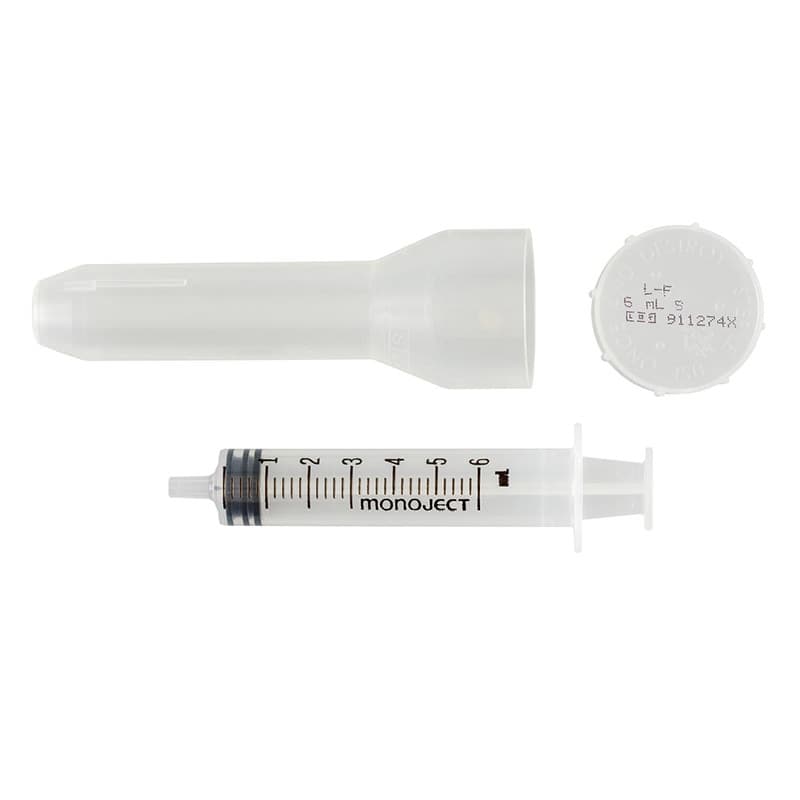 Monoject Rigid Pack Syringes, 3 ML, Luer Lock Tip - Each - Image 1