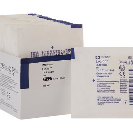 Excilon Nonwoven 6 Ply I.V. Sponge, 2 X 2 Inch - Each - Image 1