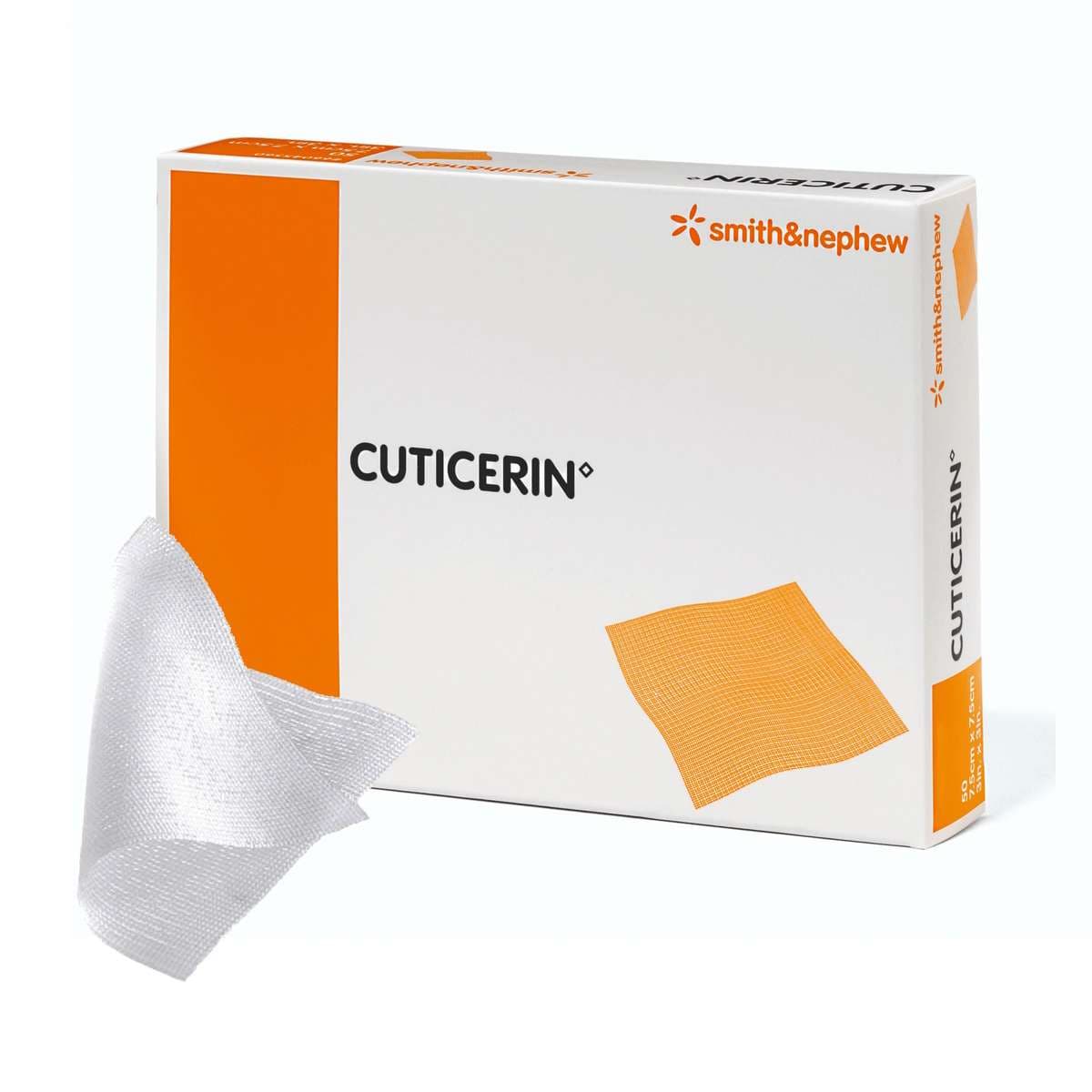 Smith and Nephew Cuticerin Oil Emulsion Impregnated Dressing, 4 x 4 Inch - Box of 10 - Image 1