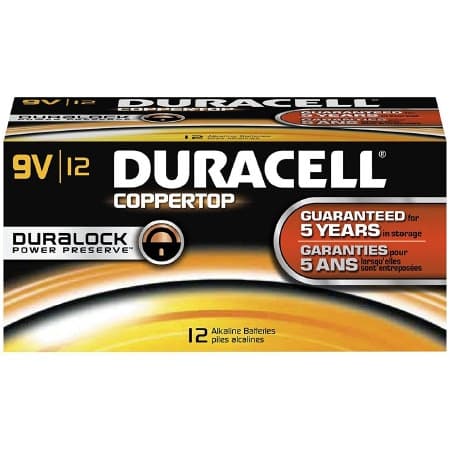 Duracell Coppertop 9V Cell 9V Alkaline Battery Disposable - Case of 72 - Image 1