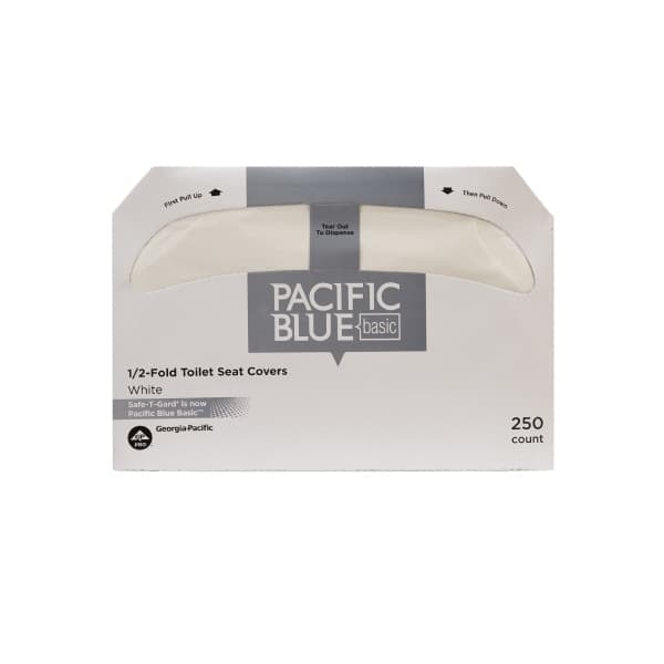Safe T Gard Toilet Seat Cover White 14-1/2 x 17 Inch - Box of 250 - Image 1