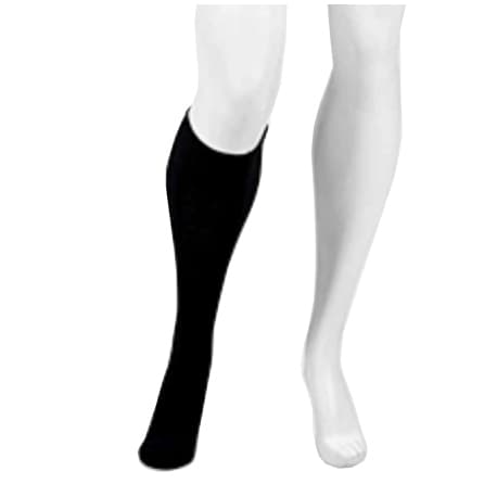 Juzo Compression Wrap Liner Knee high Full Foot, Black, Small - Pair - Image 1
