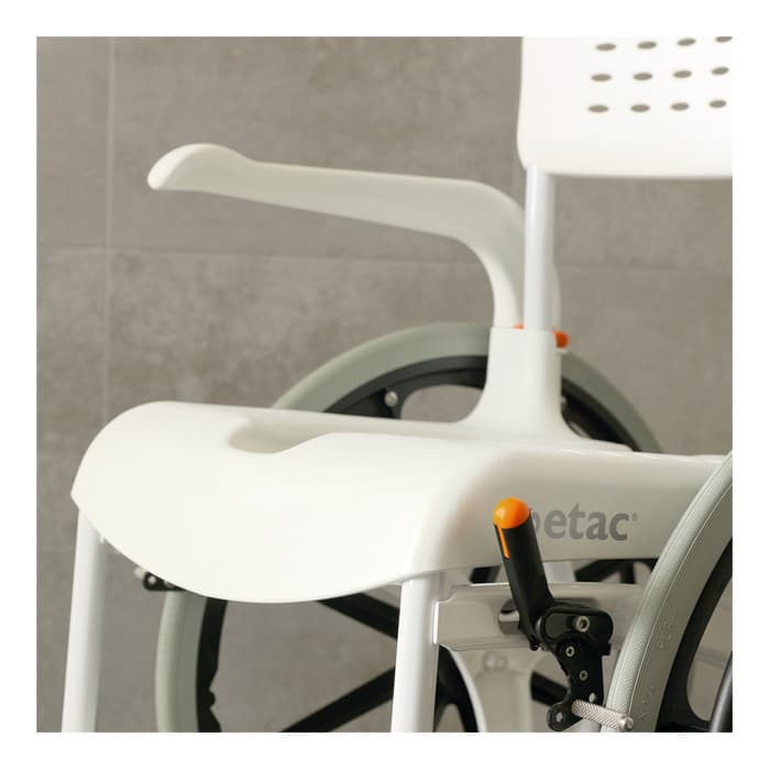 Etac Clean 24" Self Propelled Shower Commode Chair - Image 4