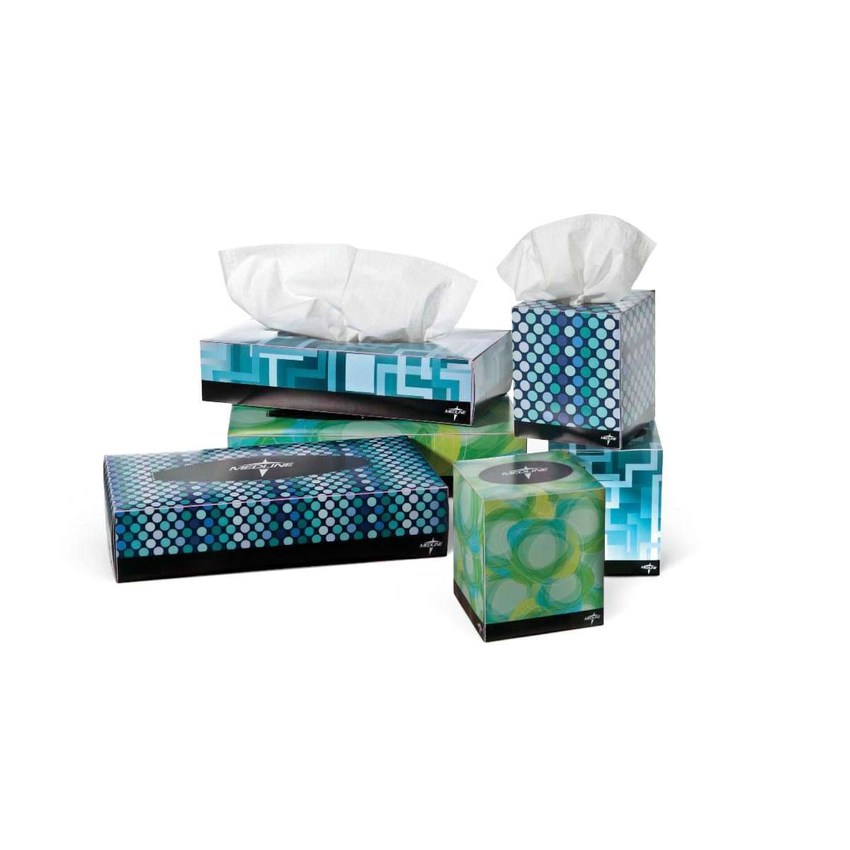 Medline Premium Paper Facial Tissue, 2-Ply - Image 2