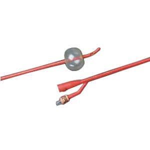 Bardex Lubricath Hydrogel Coated Tiemann 2-Way Foley Catheter, 5cc, 16 Fr - Each - Image 1