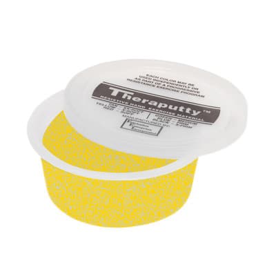 CanDo Sparkle Theraputty Exercise Material, 2 Oz, Yellow, Extra Soft - Image 1
