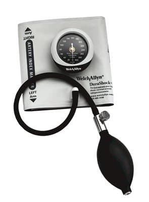 DuraShock Aneroid Sphygmomanometer Unit Bladderless, 19 - 27 cm, Black, Small Adult Cuff - Image 1