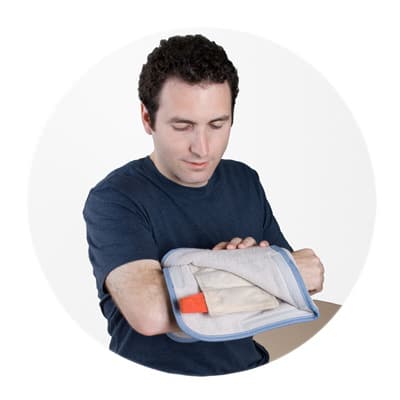 Relief Pak HotSpot Moist Heat pack Covers, Foam-Filled Terry Covers, Half Size, 12 x 15 Inch - Image 1
