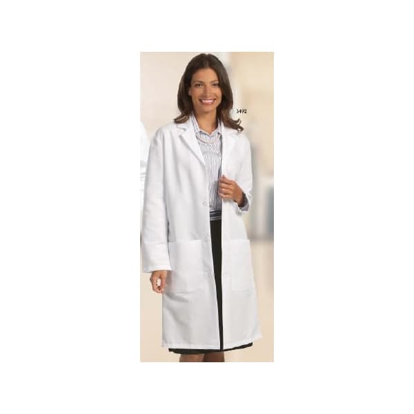Fashion Seal Uniforms Lab Coat, White, Unisex, Small - Image 1