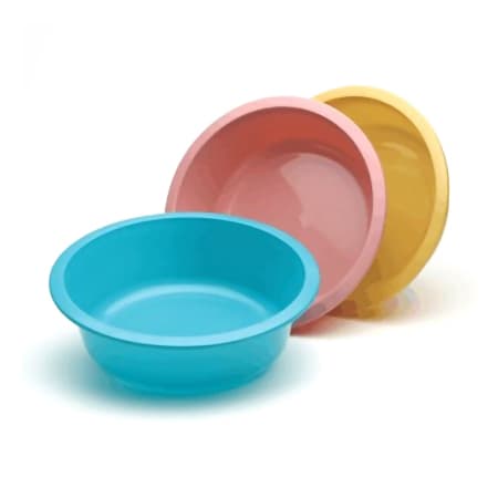 Medegen Medical Products LLC Wash Basin Round, Turquoise, Graduated, 6 Quart - Each - Image 1