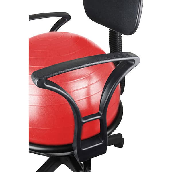 CanDo Ball Chair With Red Exercise Ball, with Arms - Image 1