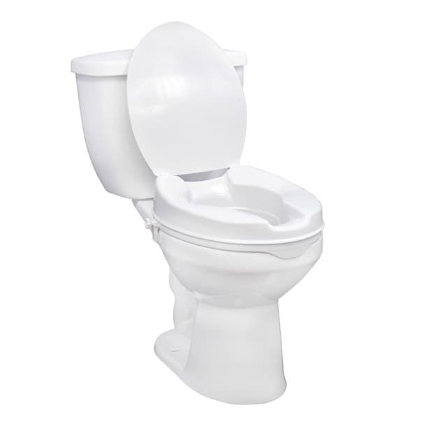 Drive raised toilet seat with Lid, 4" - Image 1