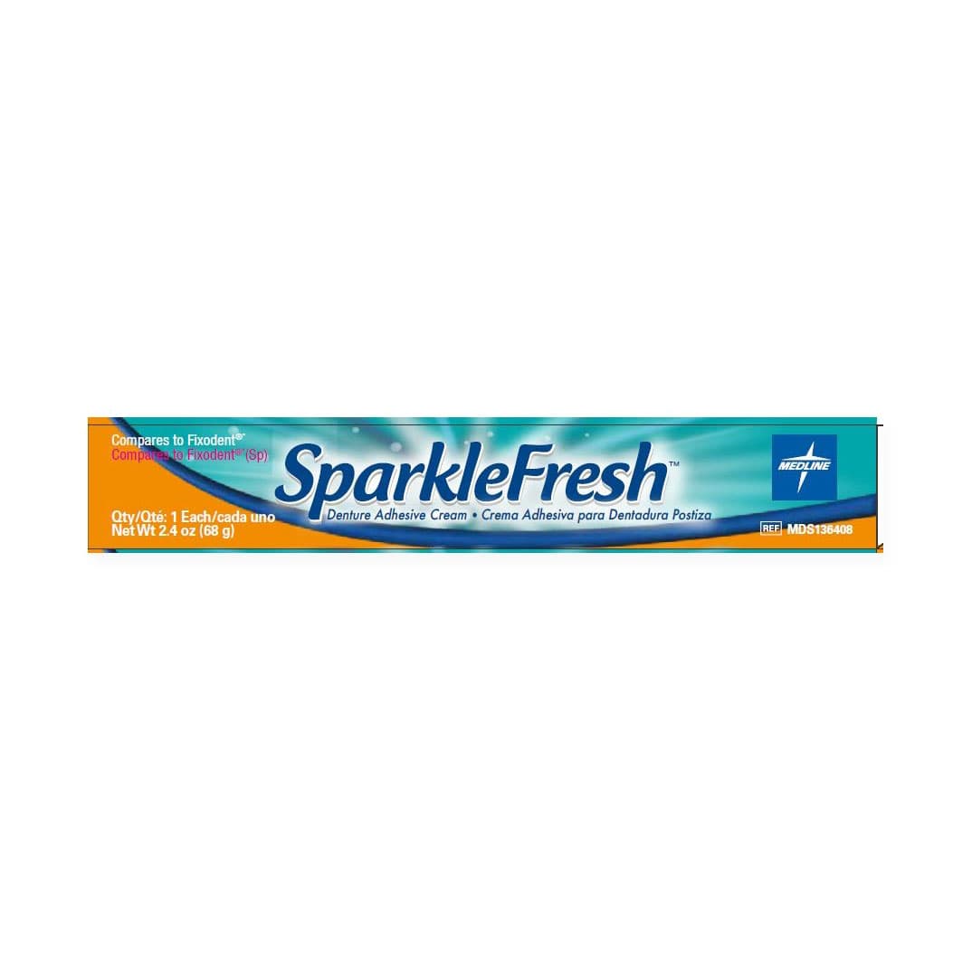 SparkleFresh Denture Adhesive Cream - Box of 12 - Image 1