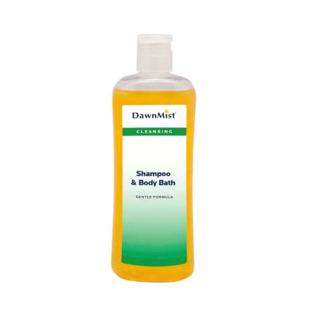 DawnMist Shampoo and Body Wash 8 oz. Flip Top Bottle - Case of 48 - Image 1