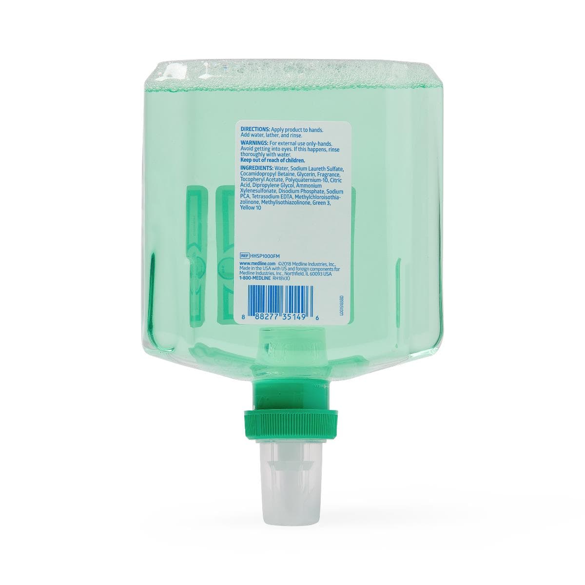 Medline 1000 mL Spectrum Foaming Soap - Image 2