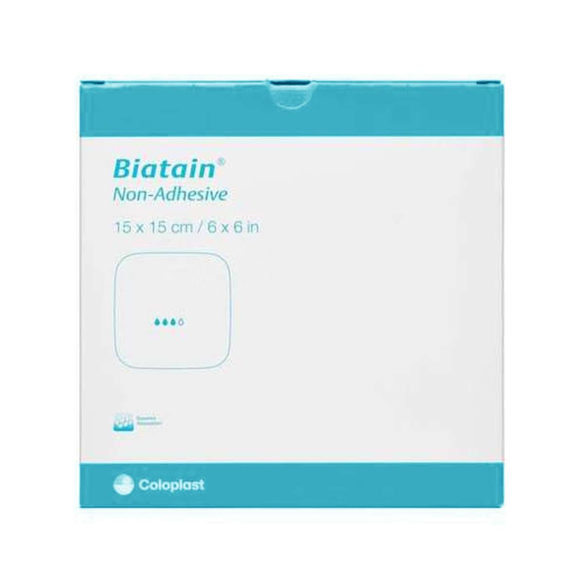 Biatain Non-Adhesive Foam Dressing, 6 x 6 Inch - Box of 5 - Image 1