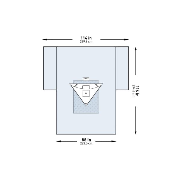 McKesson Orthopedic Drape Blue - Image 1