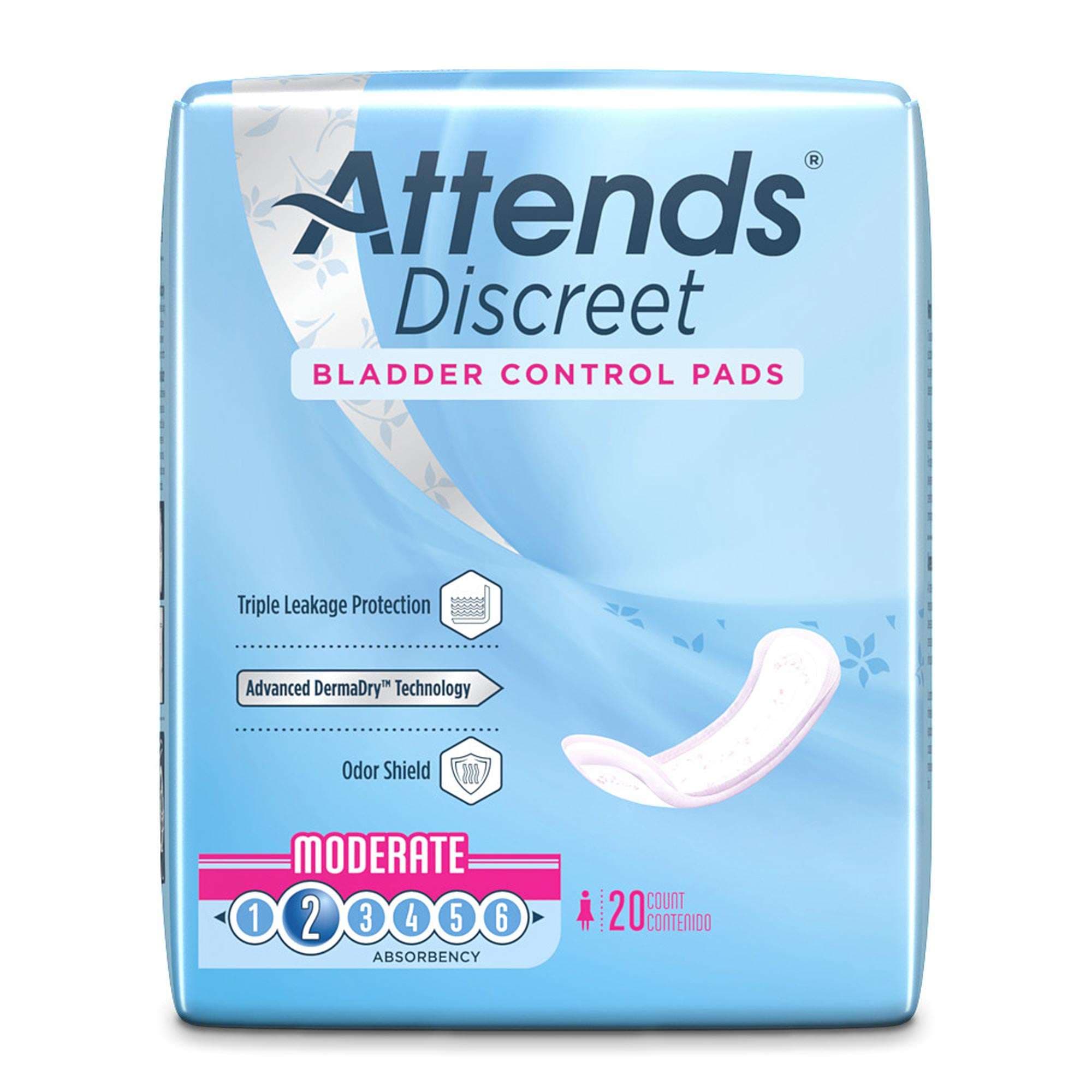 Attends Discreet Female Bladder Control Pads - Image 2