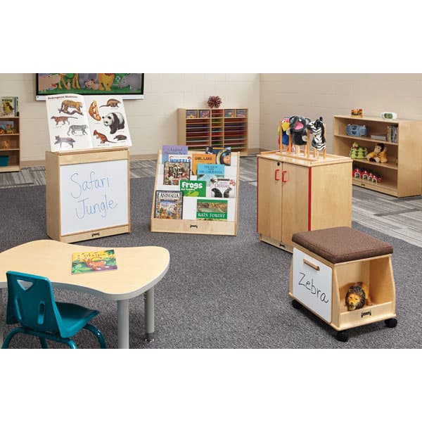 Jonti-Craft super-sized adjustable mobile straight-shelf - Image 5