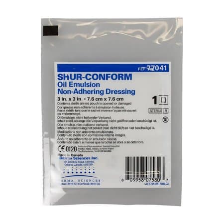 Shur-Conform Oil Emulsion Impregnated Dressing, 3 x 3 Inch - Box of 50 - Image 1