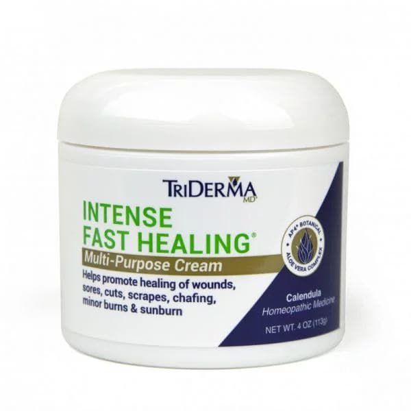 TriDerma Intense Fast Healing Cream, 4 oz Jar - Image 1