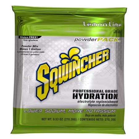 Sqwincher Powder Pack Electrolyte Drink Mix, Lemon Lime - Box of 20 - Image 1