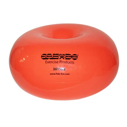 CanDo Donut Ball, 22 x 12 Inch, Orange - Image 1