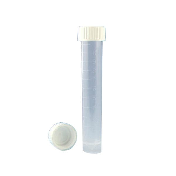 Globe Scientific Transport Tube Plain NonSterile, Yellow, 16 x 92 mm, 10 mL - Case of 1000 - Image 1