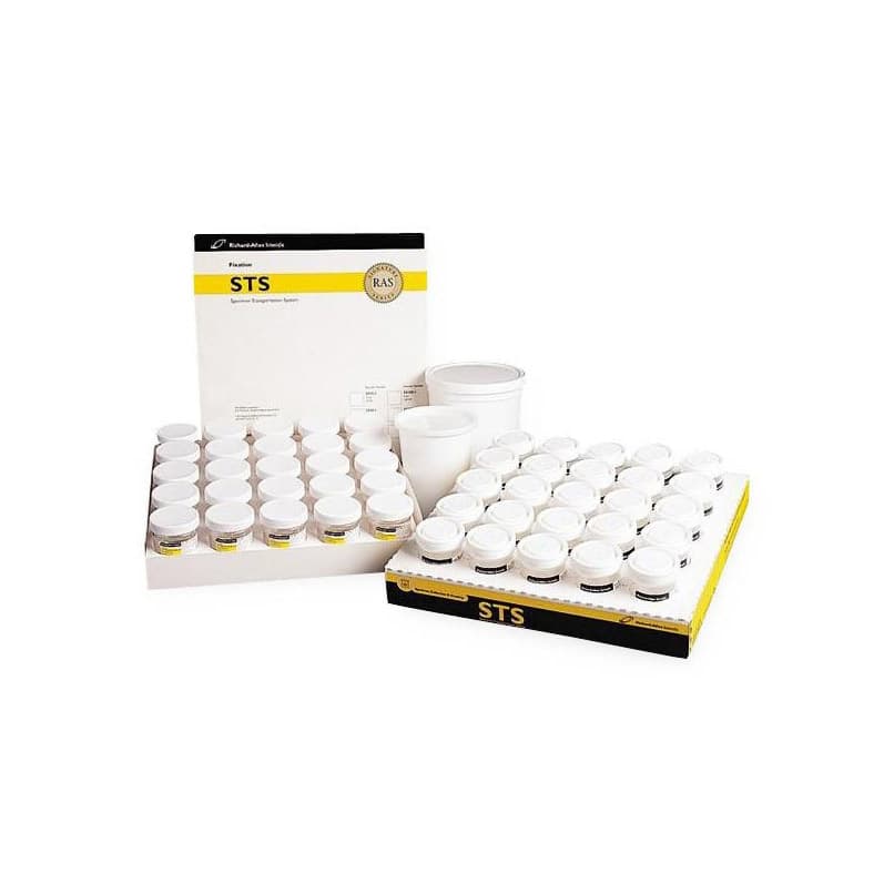 Cardinal Handi Pack Prefilled Formalin Container, 30 mL Fill in 60 mL (2 oz.) - Case of 96 - Image 1