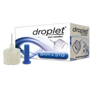 HTL-Strefa Droplet Pen Needle, 31 Gauge, 8mm - Box of 100 - Image 1