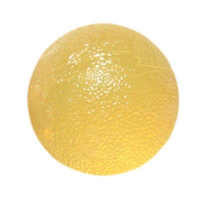 CanDo Gel Hand Squeeze Ball, Standard Circular, Extra-Light, Yellow - Image 1